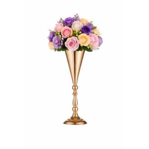 Gold Trumpet flower vase